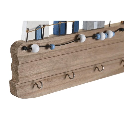 Vggmonterad rockhngare DKD Home Decor Tr MDF (34,5 x 1,5 x 21