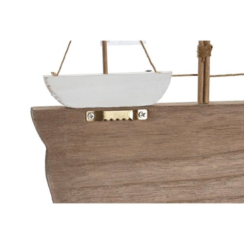 Vggmonterad rockhngare DKD Home Decor Tr MDF (34,5 x 1,5 x 21