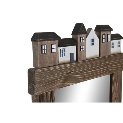 Vggspegel DKD Home Decor Brun Antikbehandlad 40 x 9 x 68 cm