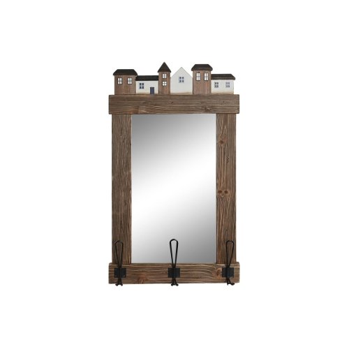 Vggspegel DKD Home Decor Brun Antikbehandlad 40 x 9 x 68 cm