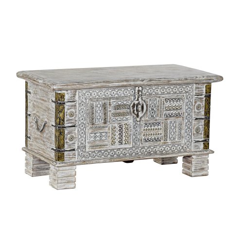 Koffert DKD Home Decor Metall Mangotr 80 x 40 x 45 cm