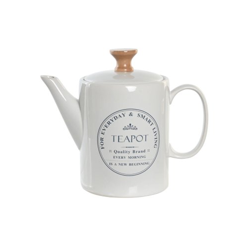 Tekanna DKD Home Decor Vit Stengods 1 L