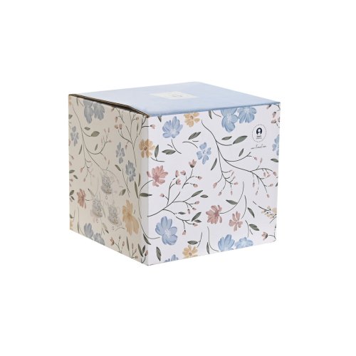 Spel: Tekanna DKD Home Decor Porslin Bl Terrakota n Vit Gul (3