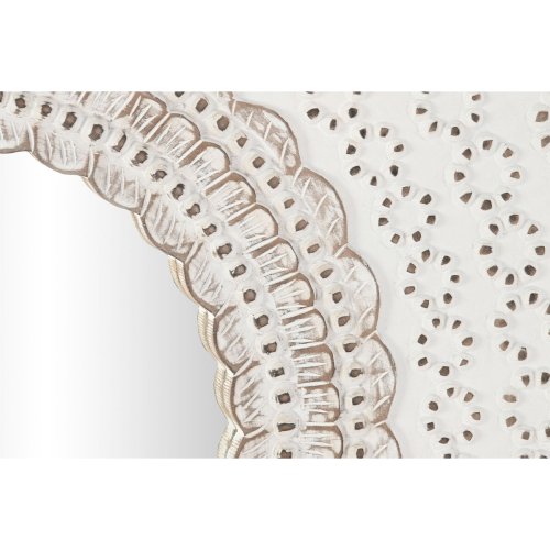 Vggspegel DKD Home Decor Vit Naturell Indier Avskalad 120 x 2,5