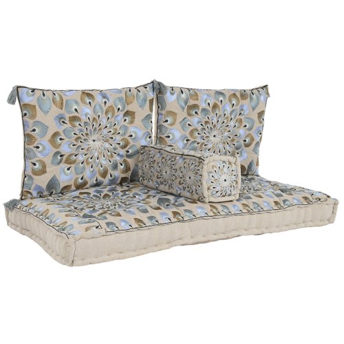 Trdgrdssoffa DKD Home Decor Bl Beige 155 x 76 x 65 cm 150 x 7