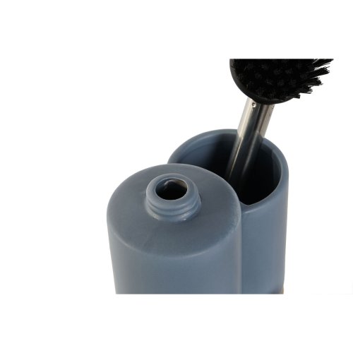 Diskmedelspump 2-i-1 DKD Home Decor Bambu Rostfritt stl Dolomit