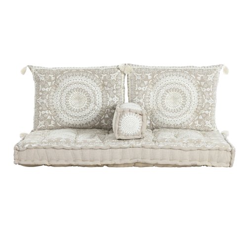 Trdgrdssoffa DKD Home Decor Beige 155 x 76 x 65 cm