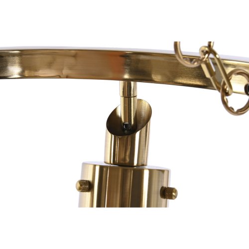 Taklampa DKD Home Decor 66 x 66 x 60 cm Glas Gyllene Metall 40 W