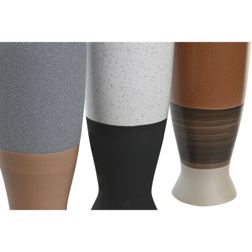 Vas DKD Home Decor Vit Gr Terrakota n Porslin 9,6 x 9 x 28,6 cm