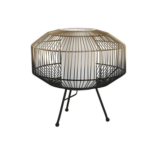 Bordslampa DKD Home Decor Svart Gyllene Jrn 50 W 220 V 39 x 39