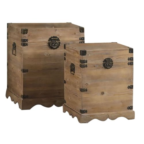 Koffertset DKD Home Decor Metall Gran Grantr Orientalisk 50 x 5