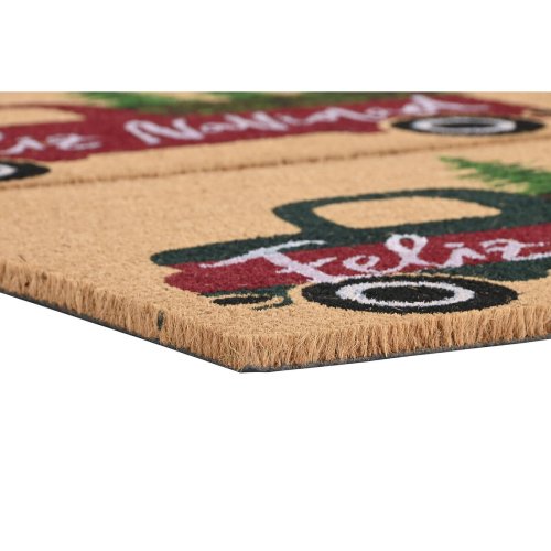 Drrmatta DKD Home Decor Vit Brun Rd Grn PVC Kokosfiber 60 x 4