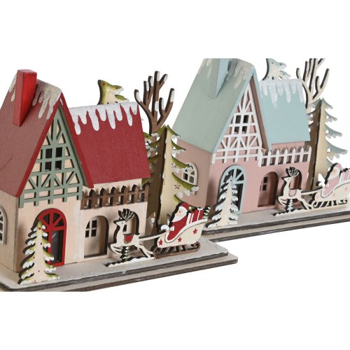 Julgranskula DKD Home Decor Rd Ljusrosa 23,5 x 11 x 20,5 cm (2