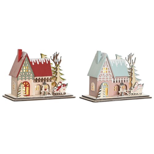 Julgranskula DKD Home Decor Rd Ljusrosa 23,5 x 11 x 20,5 cm (2