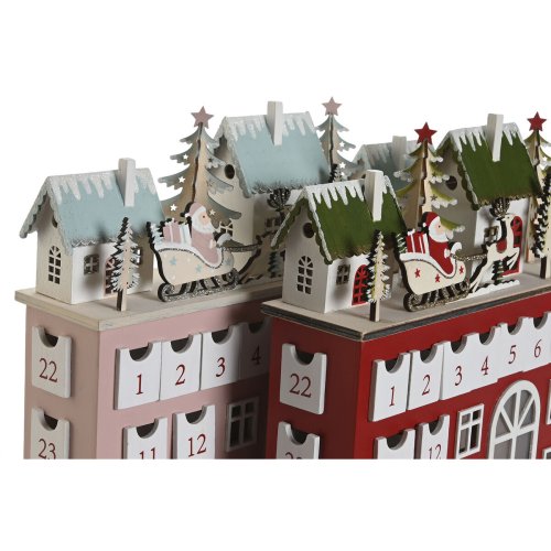Adventskalender DKD Home Decor Tr 37,5 x 8,5 x 31 cm (2 antal)