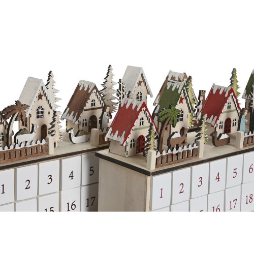 Adventskalender DKD Home Decor Tr 45 x 11 x 23 cm (2 antal)