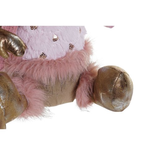 Julgranskula DKD Home Decor Brun Rosa Gyllene Ren 27 x 16 x 42 c