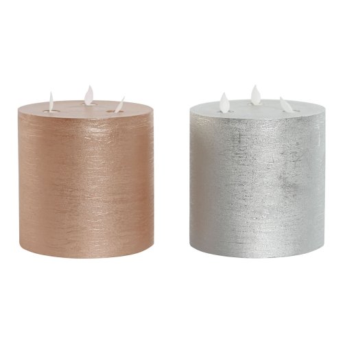 LED Ljus DKD Home Decor Gyllene Silvrig 15 x 15 x 15 cm (AA) (2