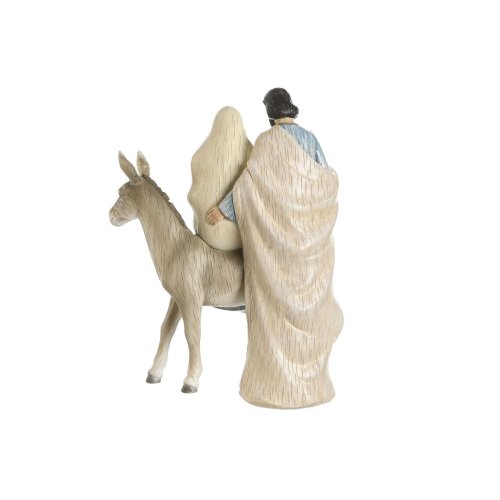 Julkrubba-set DKD Home Decor Bl Vit Brun Silvrig Harts 23,5 x 1