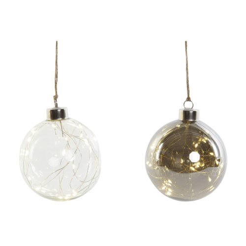 Hngdekoration DKD Home Decor Transparent Glas 10 x 10 x 10 cm (