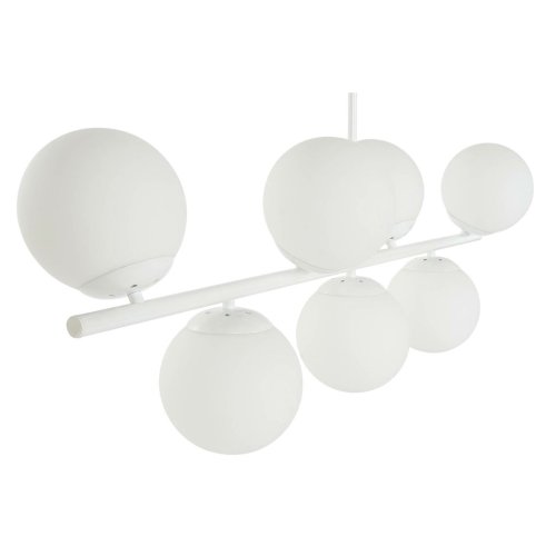 Taklampa DKD Home Decor 98 x 45 x 30 cm Glas Metall Vit 50 W