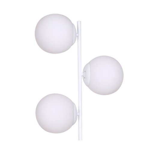 Golvlampa DKD Home Decor 35 x 25 x 167 cm Glas Metall Vit 220 V