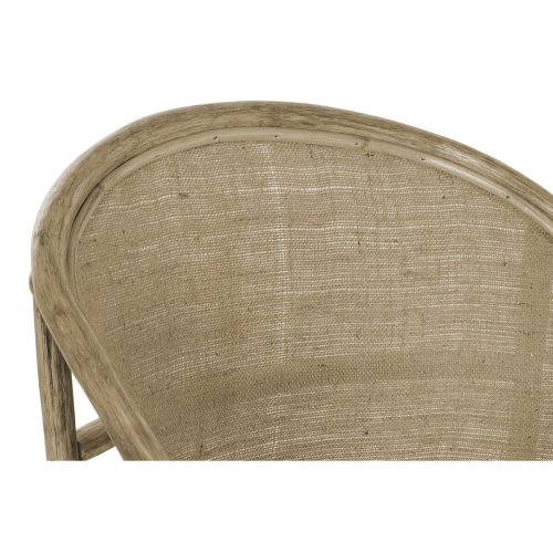 Trdgrdssoffa DKD Home Decor Vit Brun 66 x 50 x 90 cm 63 x 66 x