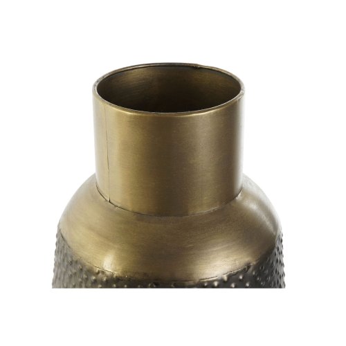 Vas DKD Home Decor Gr Gyllene Mrkgr Metall Modern 25 x 25 x 4