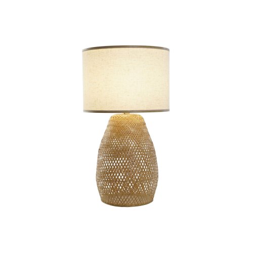 Bordslampa DKD Home Decor Brun Naturell Bambu 50 W 220 V 40 x 40