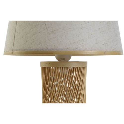 Bordslampa DKD Home Decor Brun Naturell Bambu 50 W 220 V 26 x 26