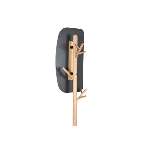 Hattstll Home ESPRIT Svart Naturell Tr Metall Scandi 33 x 33 x