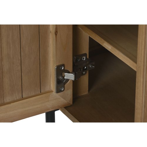 Nattduksbord Home ESPRIT Naturell Metall Paulowniatr 60 x 43 x