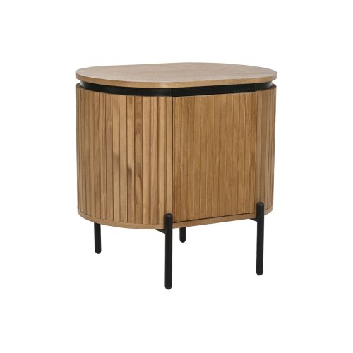 Nattduksbord Home ESPRIT Naturell Metall Paulowniatr 60 x 43 x