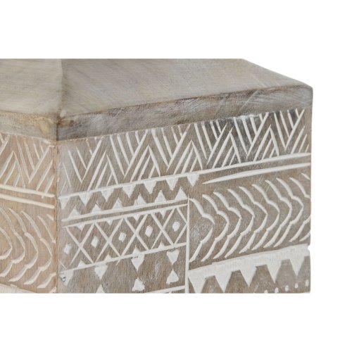 Vas Home ESPRIT Vit Naturell Mangotr Kolonial 18 x 18 x 30,5 cm
