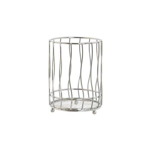 Bestickkorg Home ESPRIT Silvrig Metall 11.5 x 11.5 x 15.5 cm