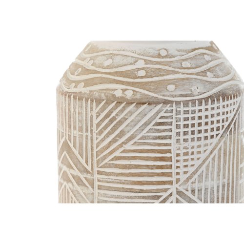 Vas Home ESPRIT Vit Naturell Mangotr Kolonial 15 x 15 x 38 cm