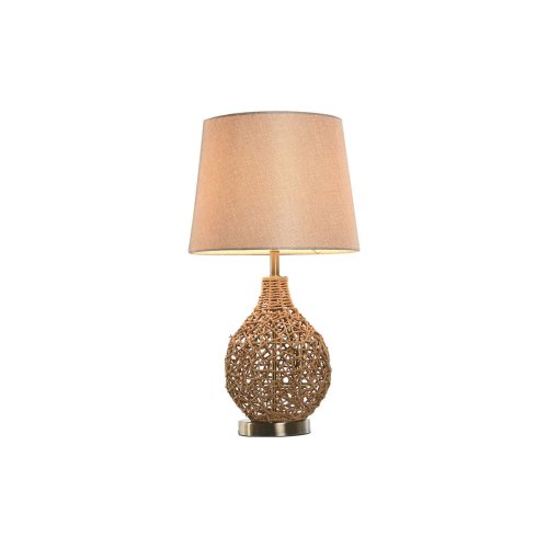 Bordslampa Home ESPRIT Brun Beige Gyllene Naturell 50 W 220 V 33
