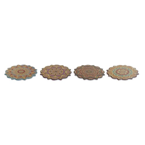 Bordsunderlgg Home ESPRIT Kork Dolomite 20 x 20 x 1 cm (4 antal