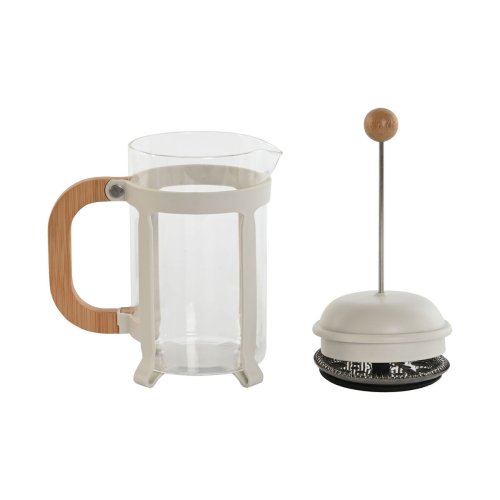 Kaffepress Home ESPRIT Vit Naturell Rostfritt stl 800 ml 15 x 1