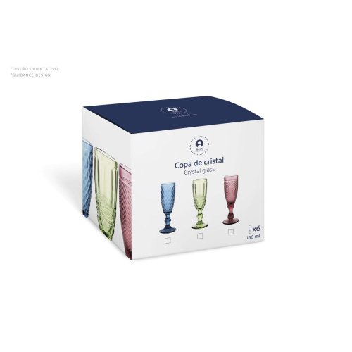 Glasset Home ESPRIT Rosa Glas 240 ml (6 antal)