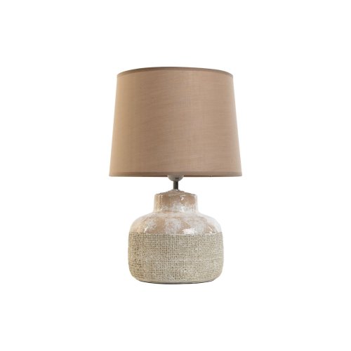 Bordslampa Home ESPRIT Brun Beige Stengods 50 W 220 V 30 x 30 x
