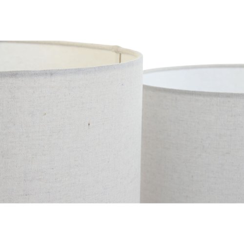 Lampskrm Home ESPRIT Beige linne Metall 40 x 40 x 28 cm (2 anta