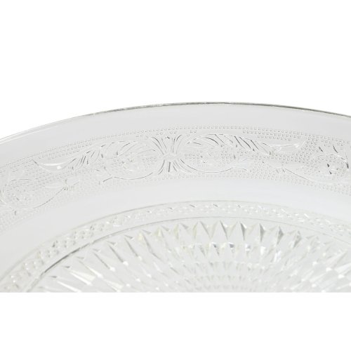 Platt skl Home ESPRIT Transparent Glas 33 x 33 x 9,4 cm