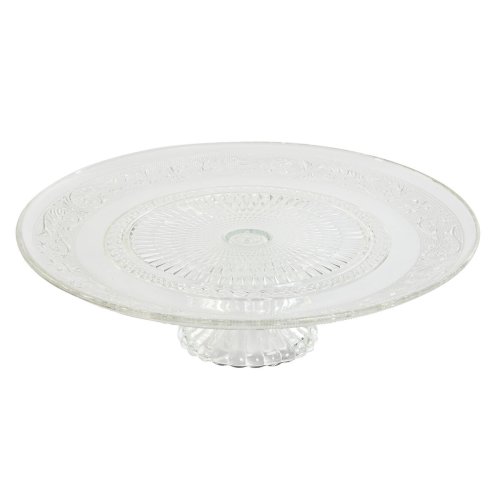 Platt skl Home ESPRIT Transparent Glas 33 x 33 x 9,4 cm