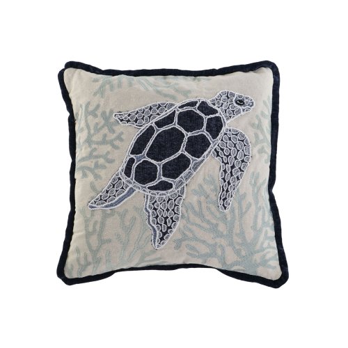 Kudde Home ESPRIT Skldpadda Medelhavs 45 x 15 x 45 cm