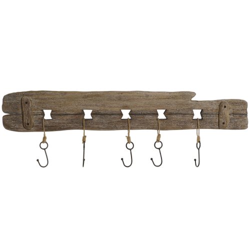 Vggmonterad rockhngare Home ESPRIT Naturell Metall Paulowniatr