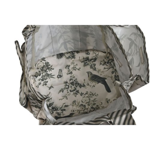 Verktygshllare Home ESPRIT Trdgrd Korg Grn Beige 47 x 18 x 2