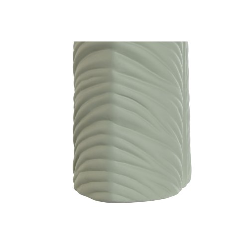 Vas Home ESPRIT Grn Stengods Tropiskt Lv av en vxt 21 x 10 x