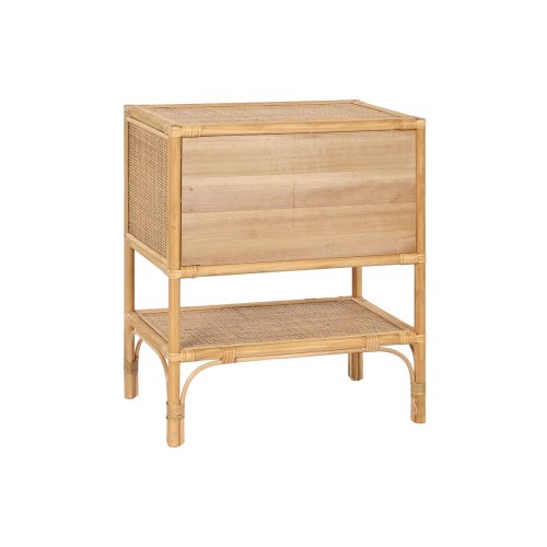 Nattduksbord Home ESPRIT Brun Rattan 47 x 30 x 55 cm