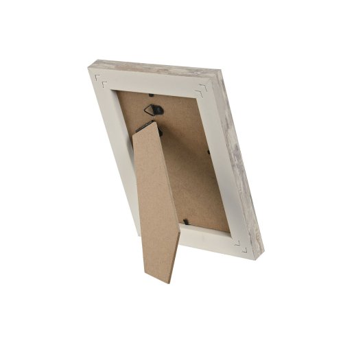 Fotoram Home ESPRIT Vit Naturell Glas polystyren Skandinavisk 14